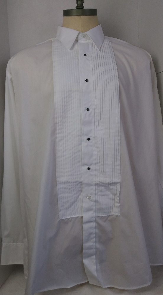 GinGiss Big and Tall Easy-Fit Tuxedo Shirt